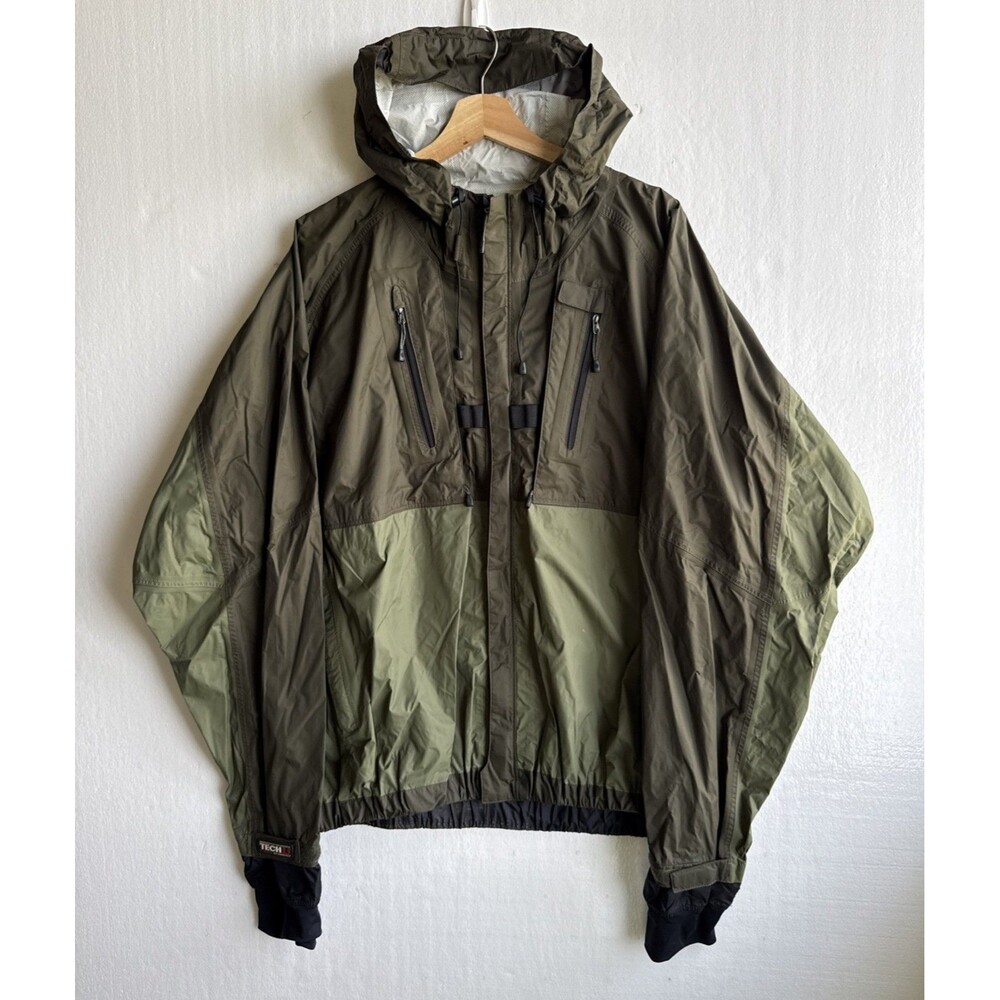 GSX Guide Series Tech 2.5 Men's XL Green Waterproof Breathable Hooded Jacket